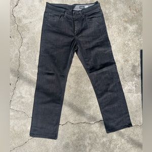 Volcom regular straight jeans in black.